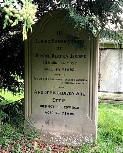 The grave of Jerome K Jerome